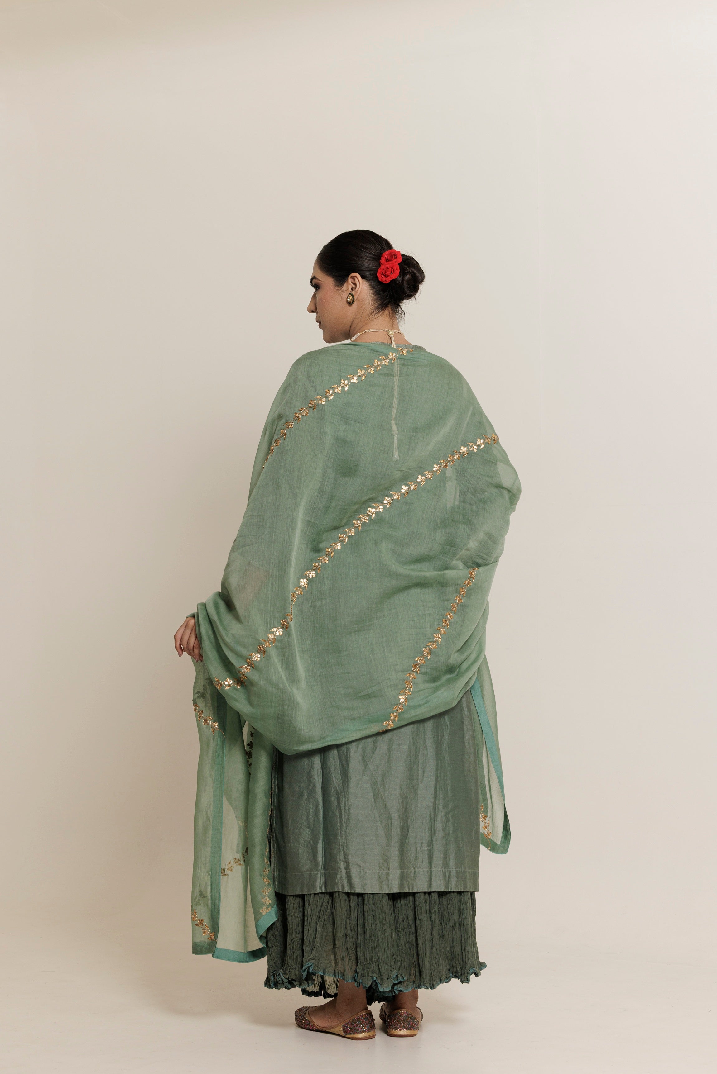 Blush Gota-Patti Handwork Chanderi Dupatta