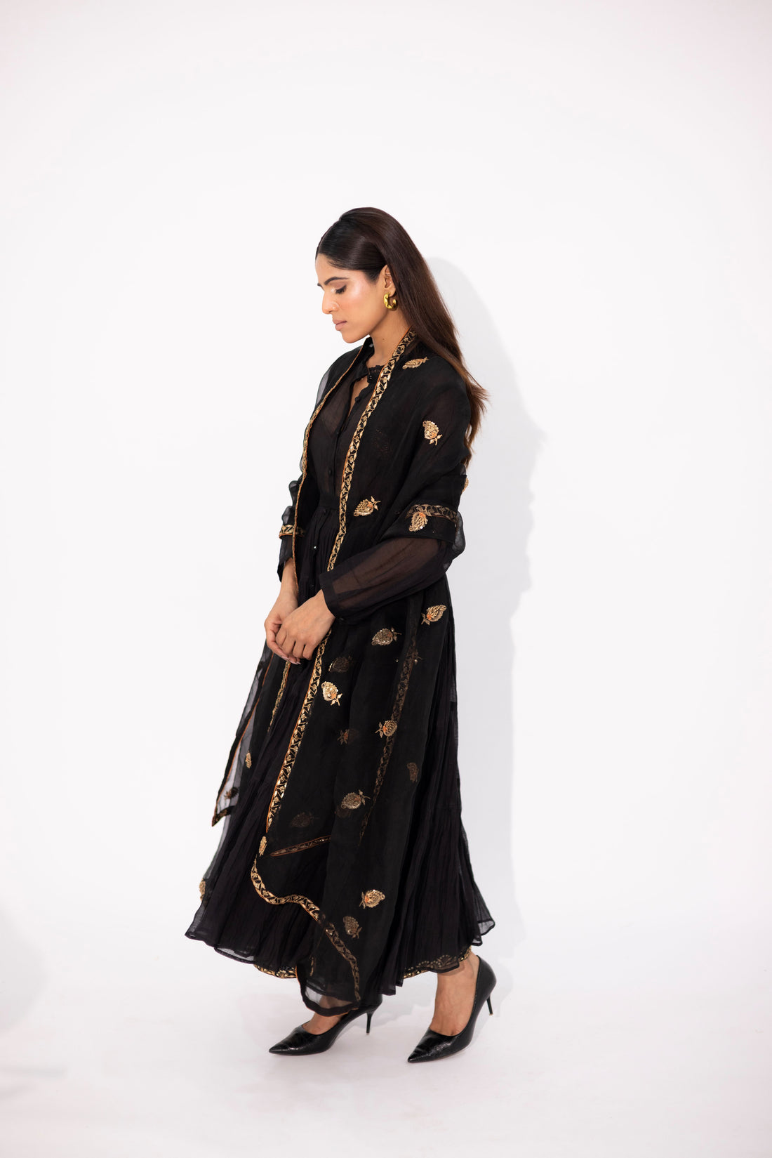 Anarkali kurta set - Black