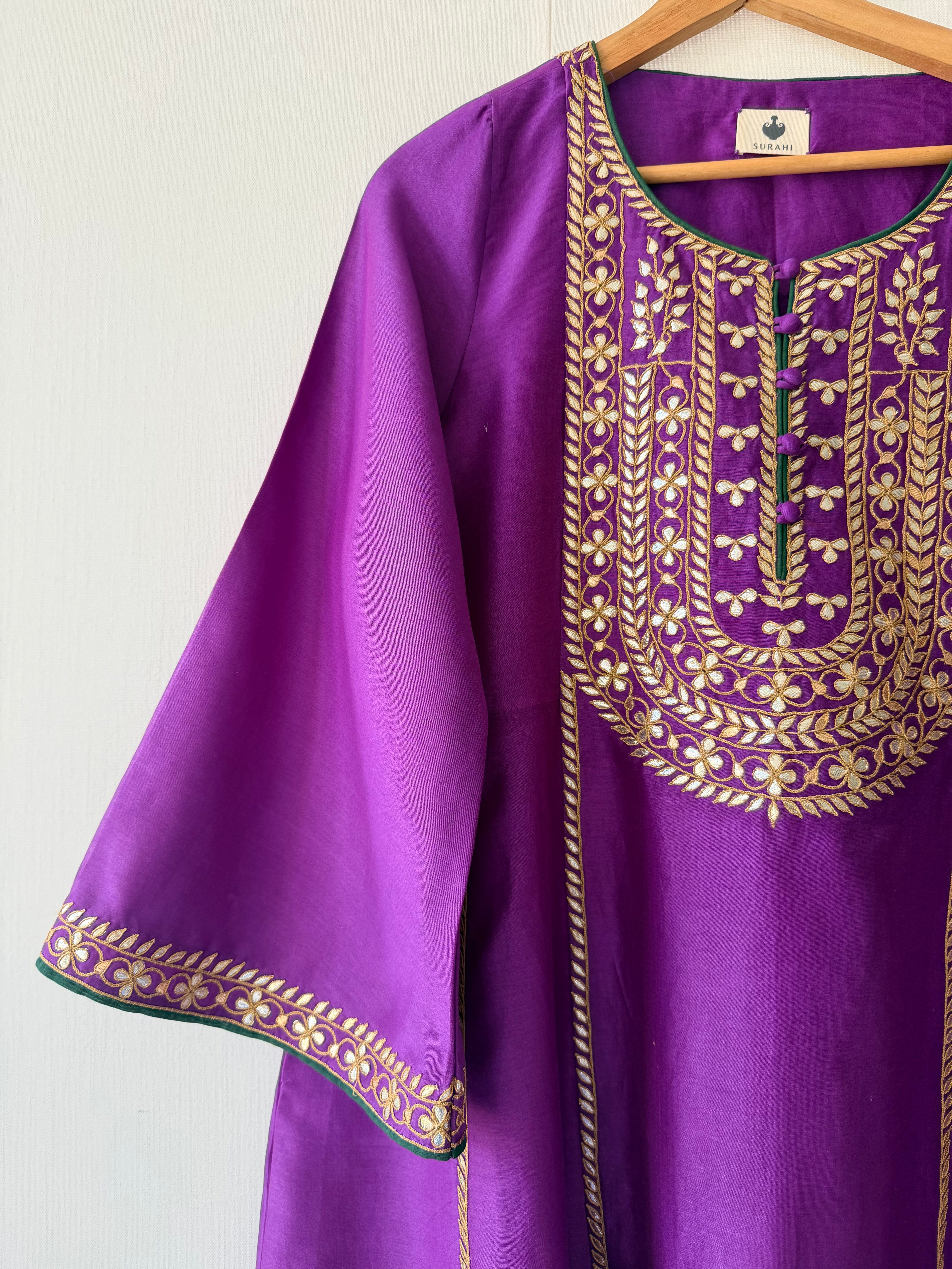 Begambahar Gotapatti Kurta Set Chanderi