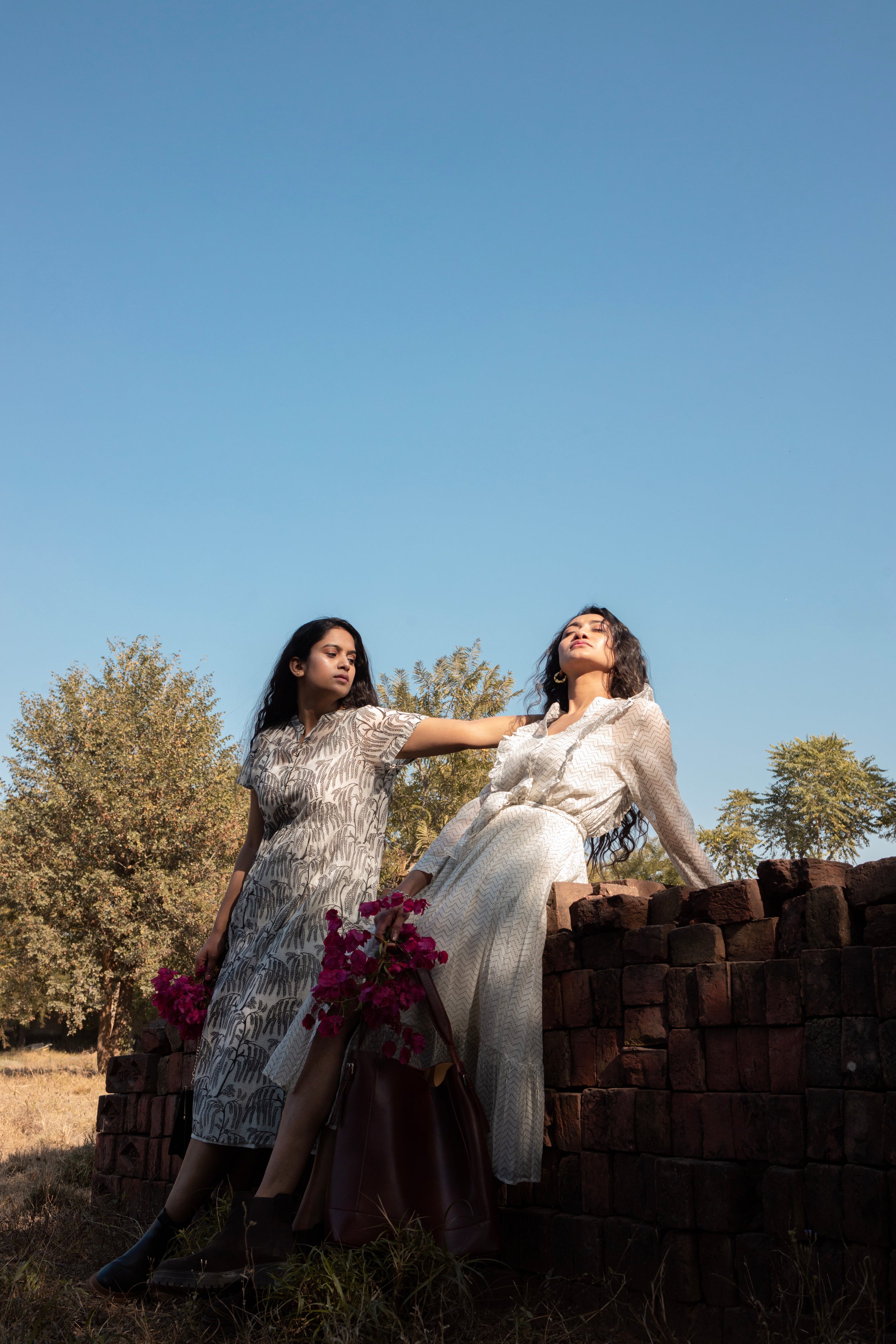 Sheer Chanderi Midi Dress