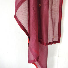 Maroon Gota Patti Hand Embroidered Festive Dupatta