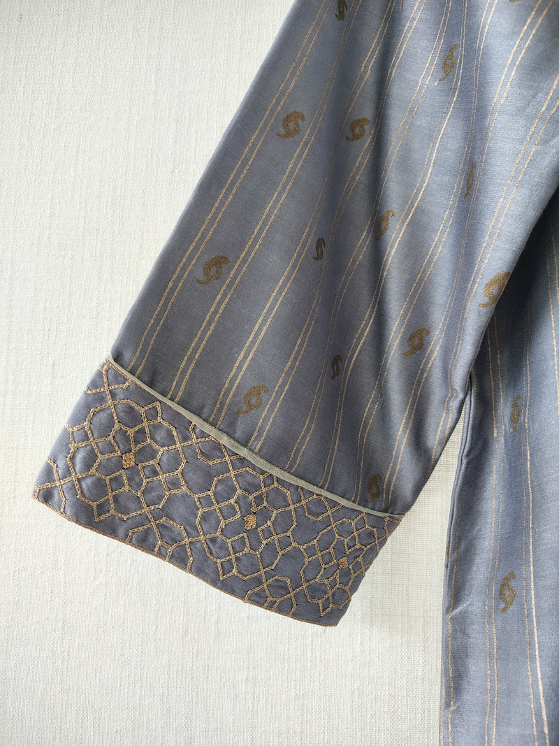 Festive Hand Embroidered Gota Patti Kurta & Pants Set