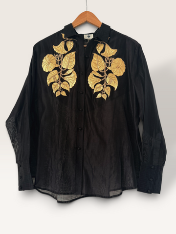 Black Botanica Gotapatti shirt