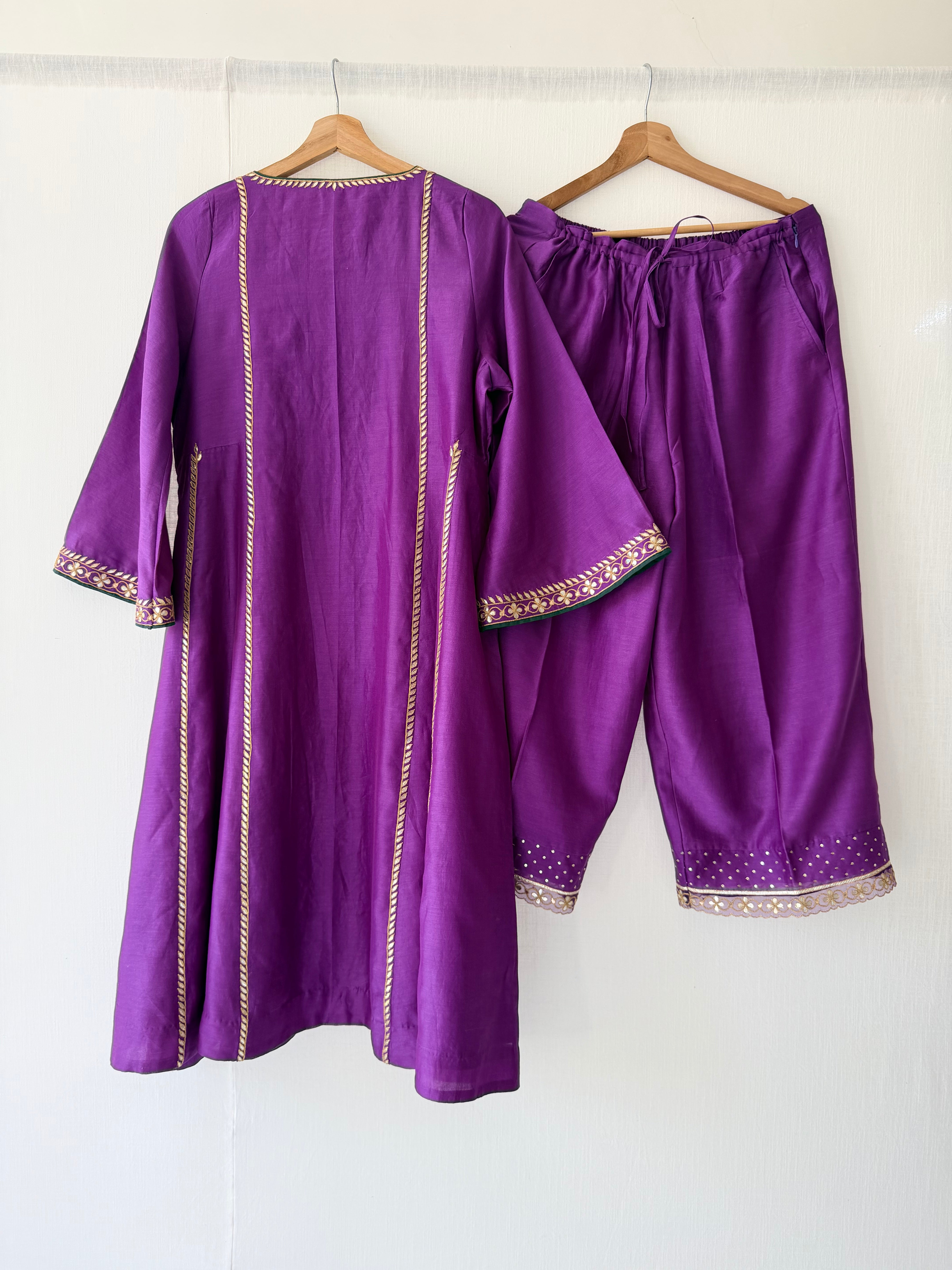 Begambahar Gotapatti Kurta Set Chanderi