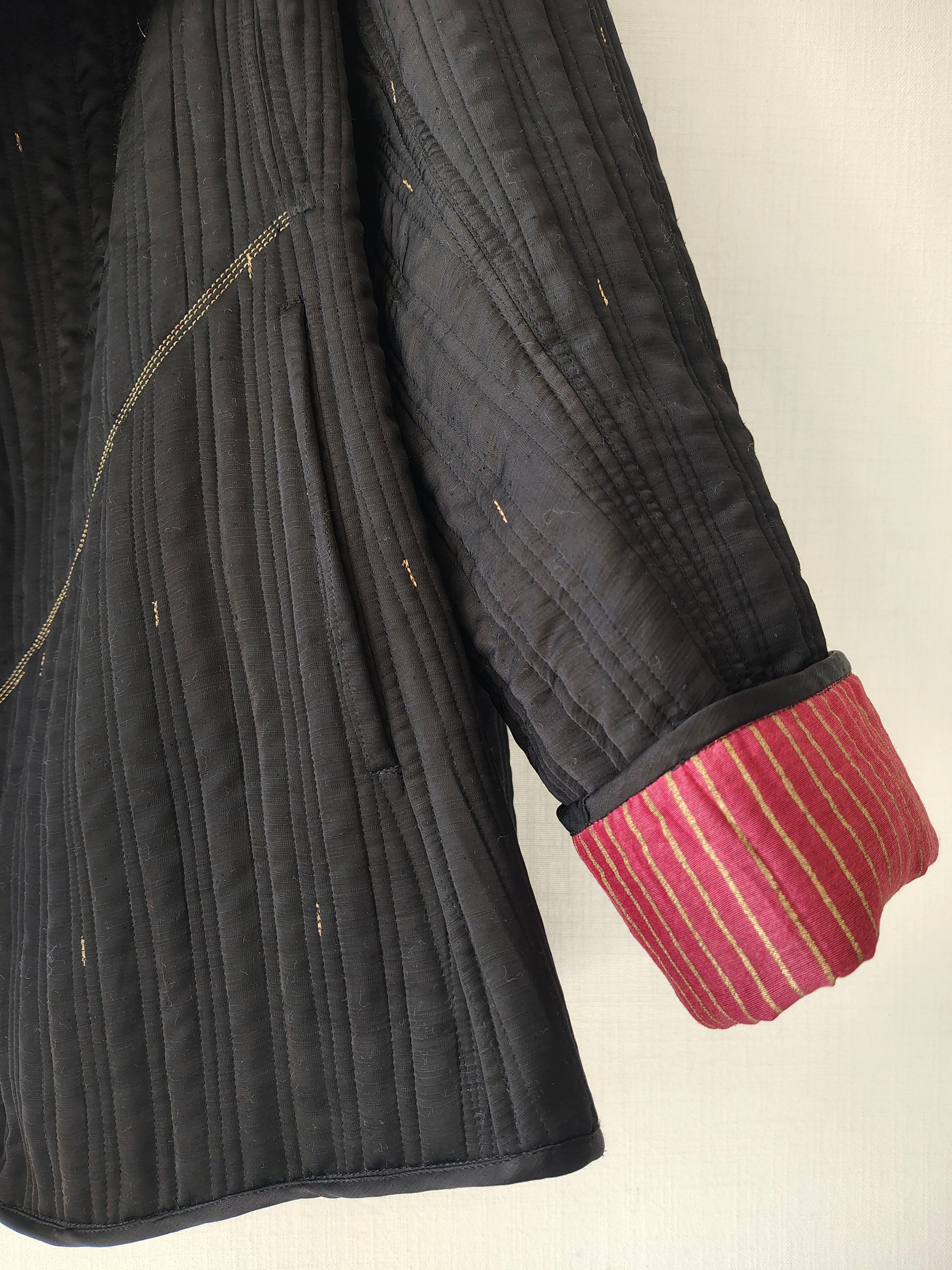 Black-Gold Hand Quilted Jacket