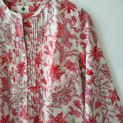 Pink Cotton Hand Block Printed Tunic