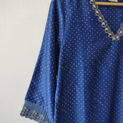 Blue Gota Patti Hand Embroidered Kurta & Pant Set