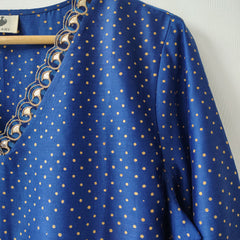 Blue Gota Patti Hand Embroidered Kurta & Pant Set