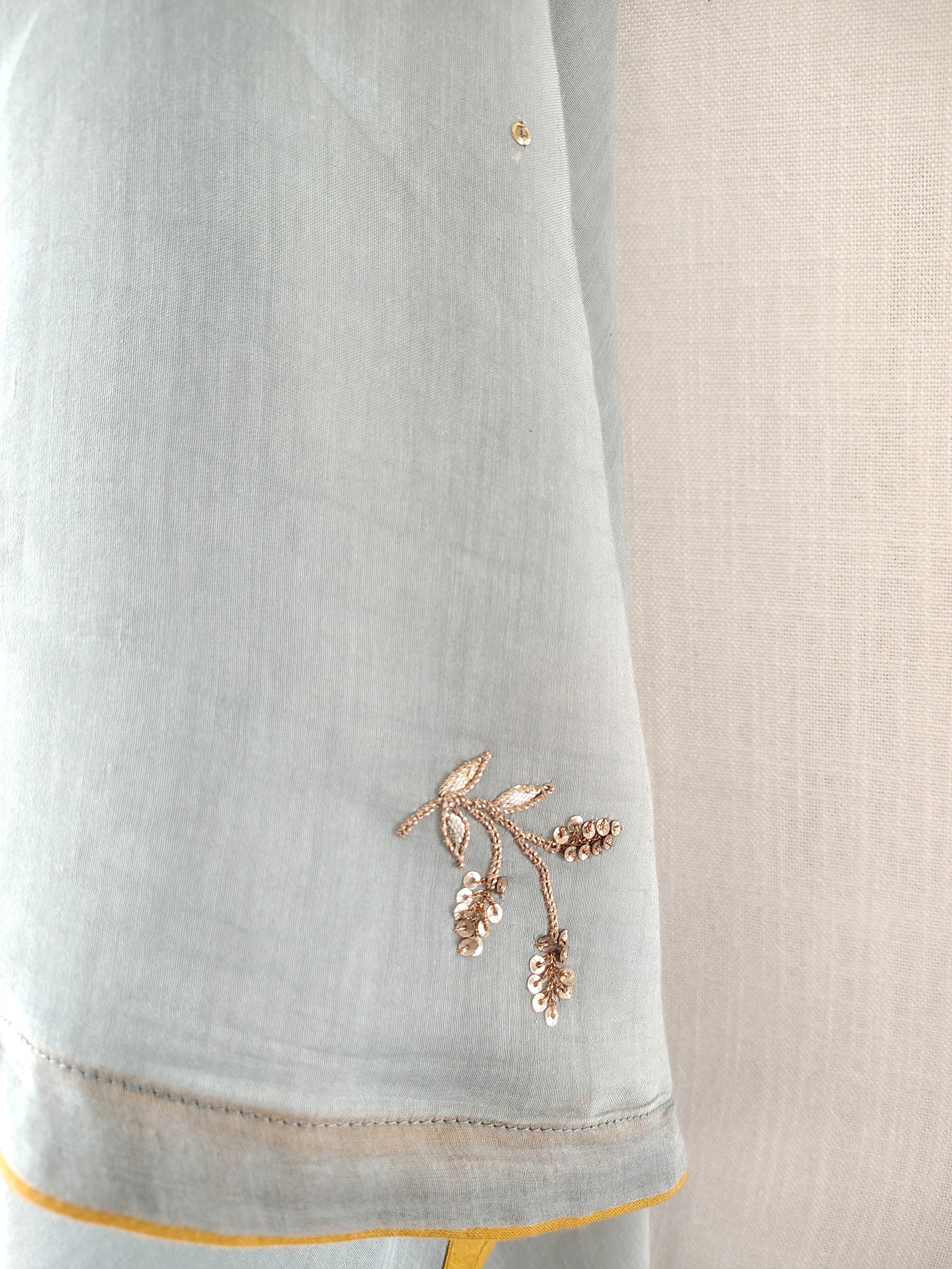 Hand Embroidered Gota-Patti Festive Chanderi Dupatta