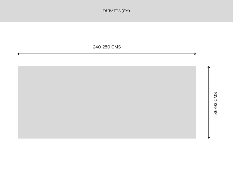 Garment Size Chart - Centimeters