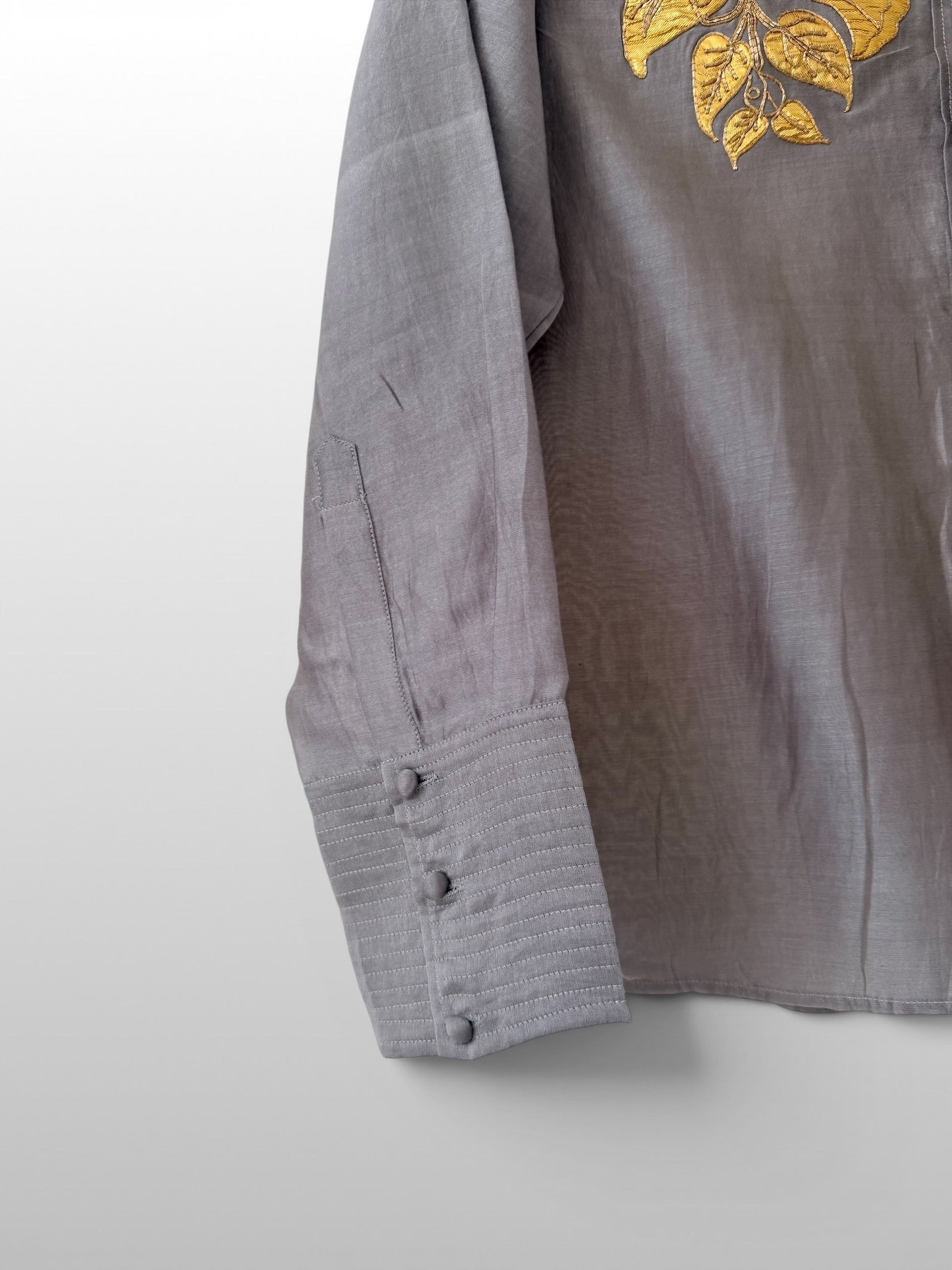 Steel Grey Botanica Gotapatti shirt