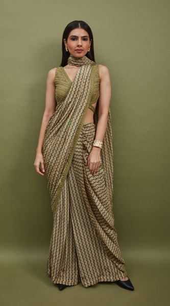 ZALE PRE -DRAPED SAREE