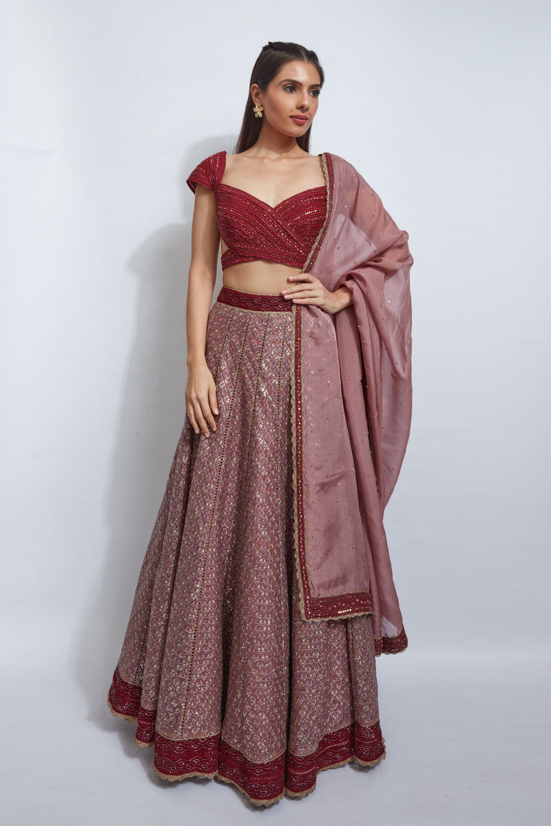 ROSEWOOD LEHENGA SET