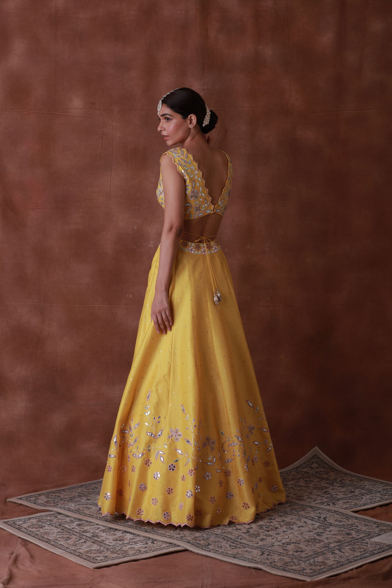 BELLA YELLOW LEHENGA