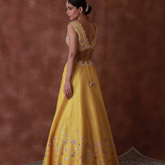 BELLA YELLOW LEHENGA