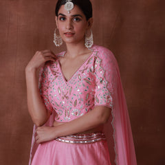 FLAMINGO PINK LEHENGA