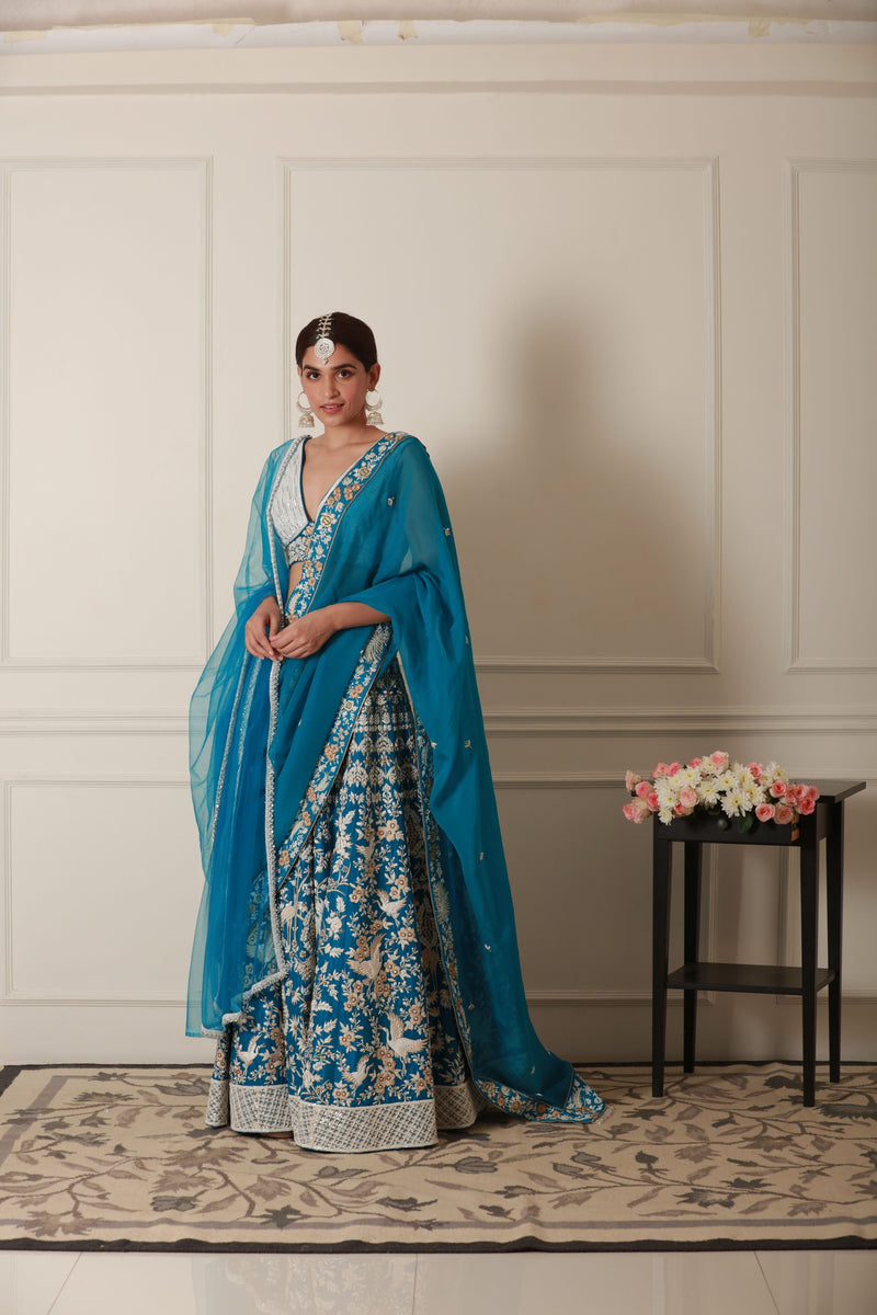 GRACE TURQUOISE LEHENGA