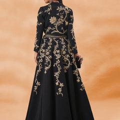 Black Seraph Lehenga Set