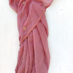 Rose Chanderi Saree